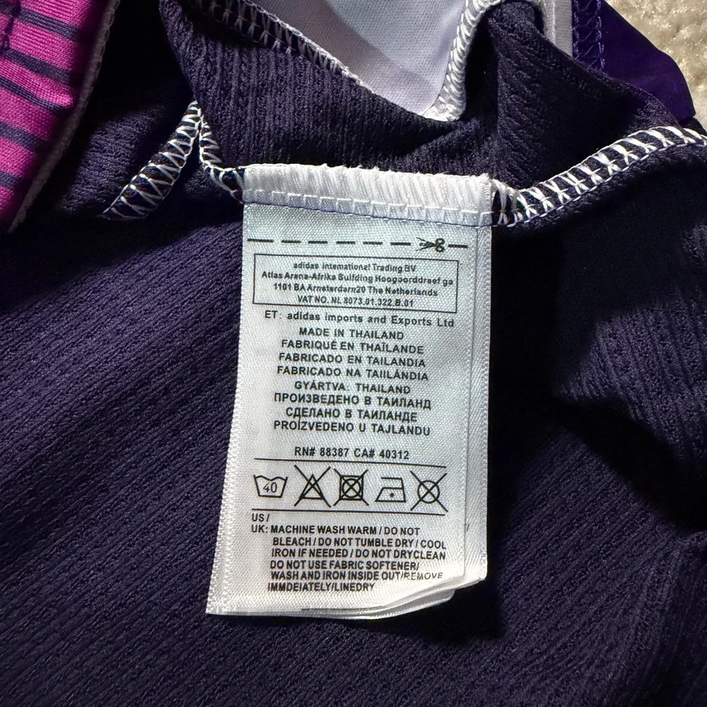 Adidas LA Galaxy 2024 Away Jersey Purple Blue Mens Size M Slim Fit Soccer Shirt